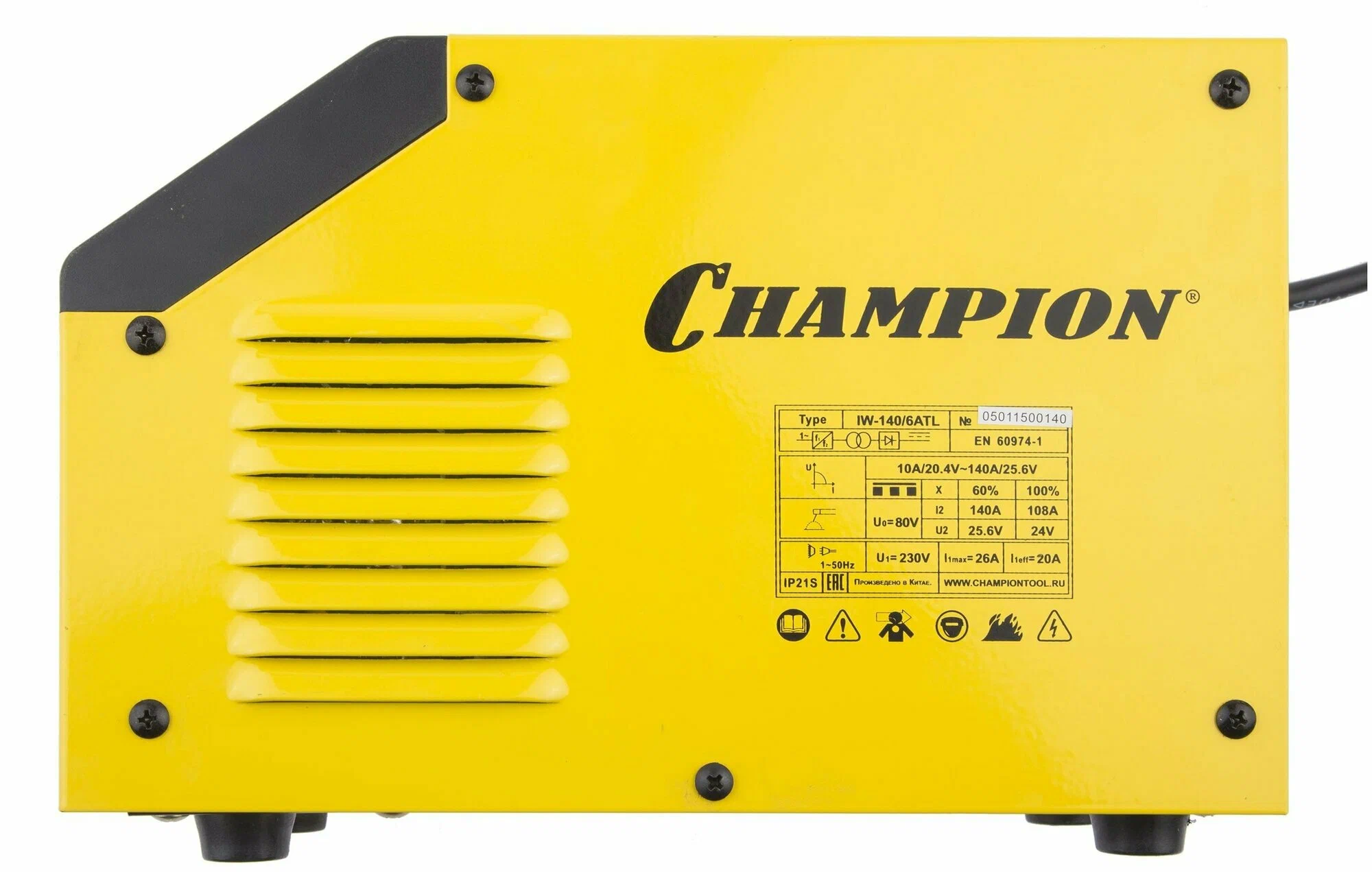 Сварочный инвертор CHAMPION IW-140/6ATL
