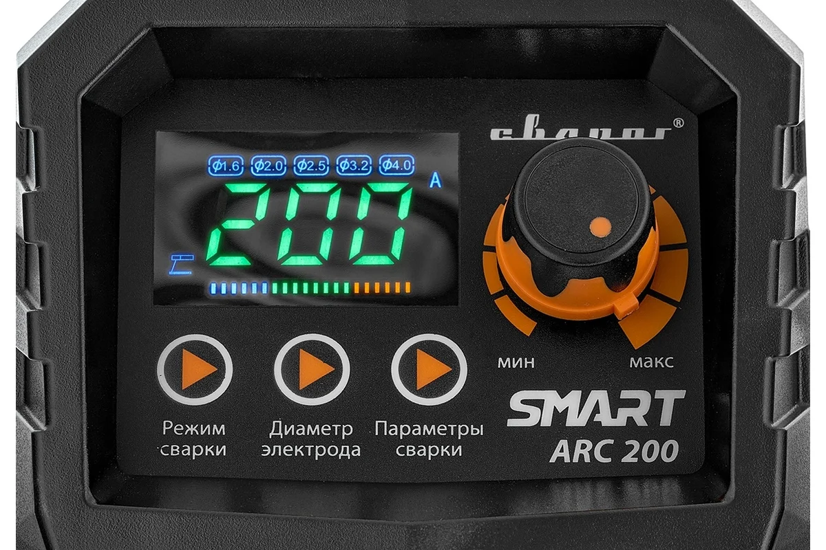 Сварочный инвертор СВАРОГ REAL ARC SMART 200 (Z28303)