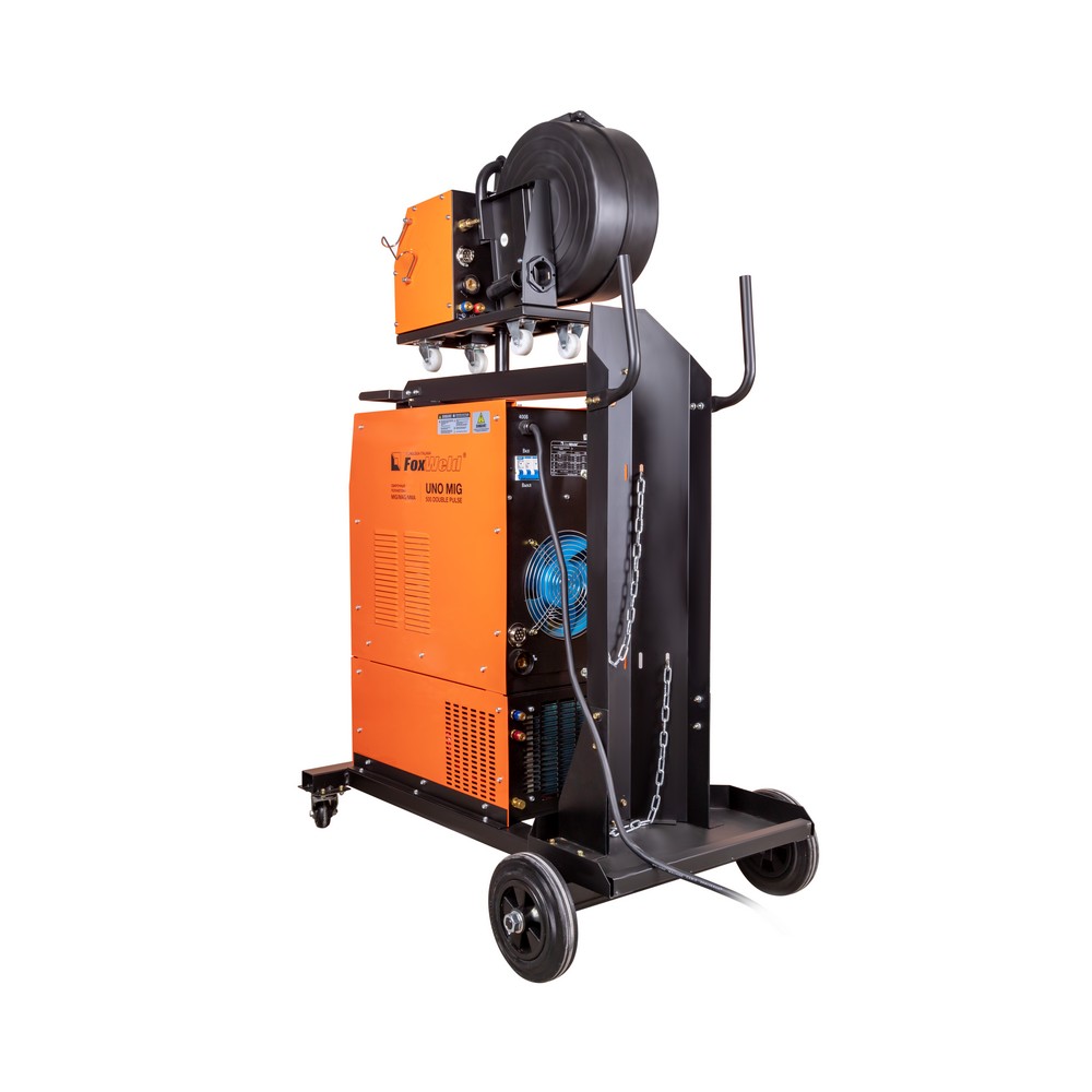 Сварочный полуавтомат FOXWELD UNO MIG 500 DOUBLE PULSE (ИСТОЧНИК ПИТАНИЯ+МП+ТЕЛЕЖКА+БЖО - 2 УПАК.)