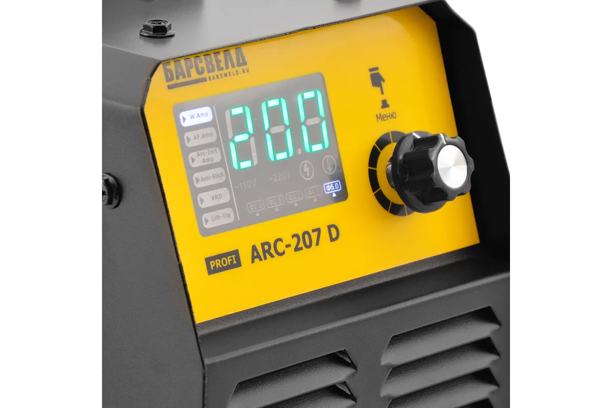 Сварочный инвертор БАРС PROFI ARC-207 D( НАКС)