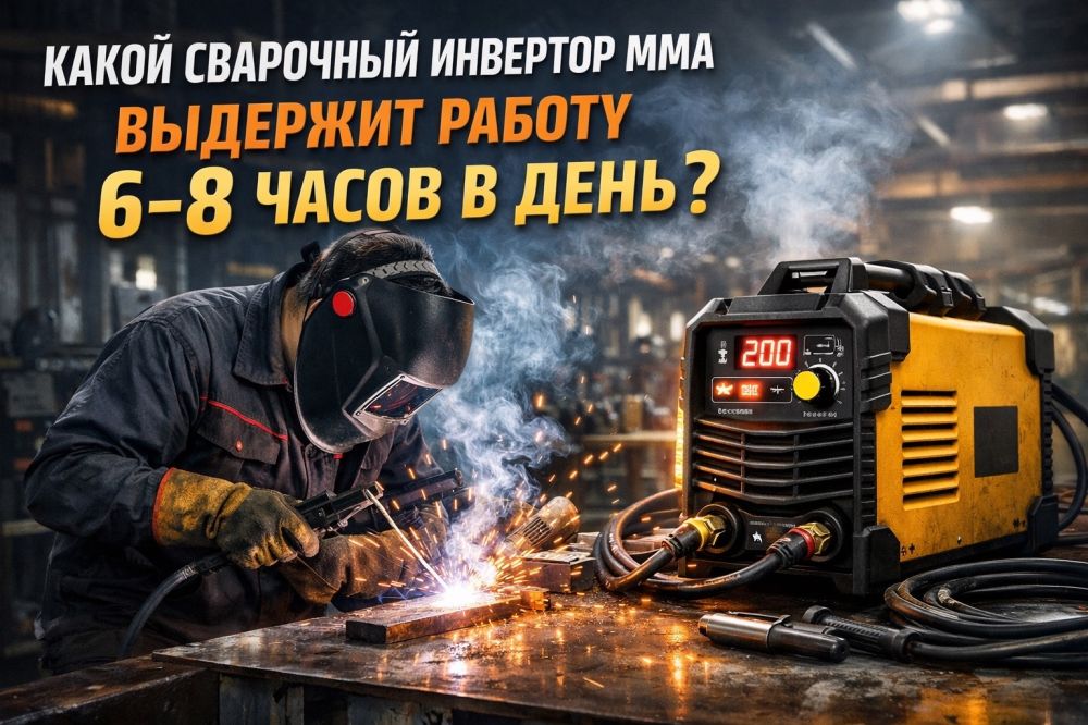 Какой сварочный инвертор MMA выдержит работу 6–8 часов в день