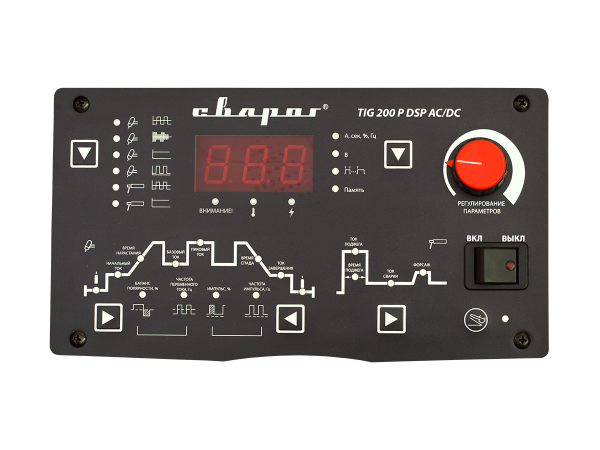 Сварочный аргоно-дуговой аппарат СВАРОГ TECH TIG 200 P DSP AC/DC E104