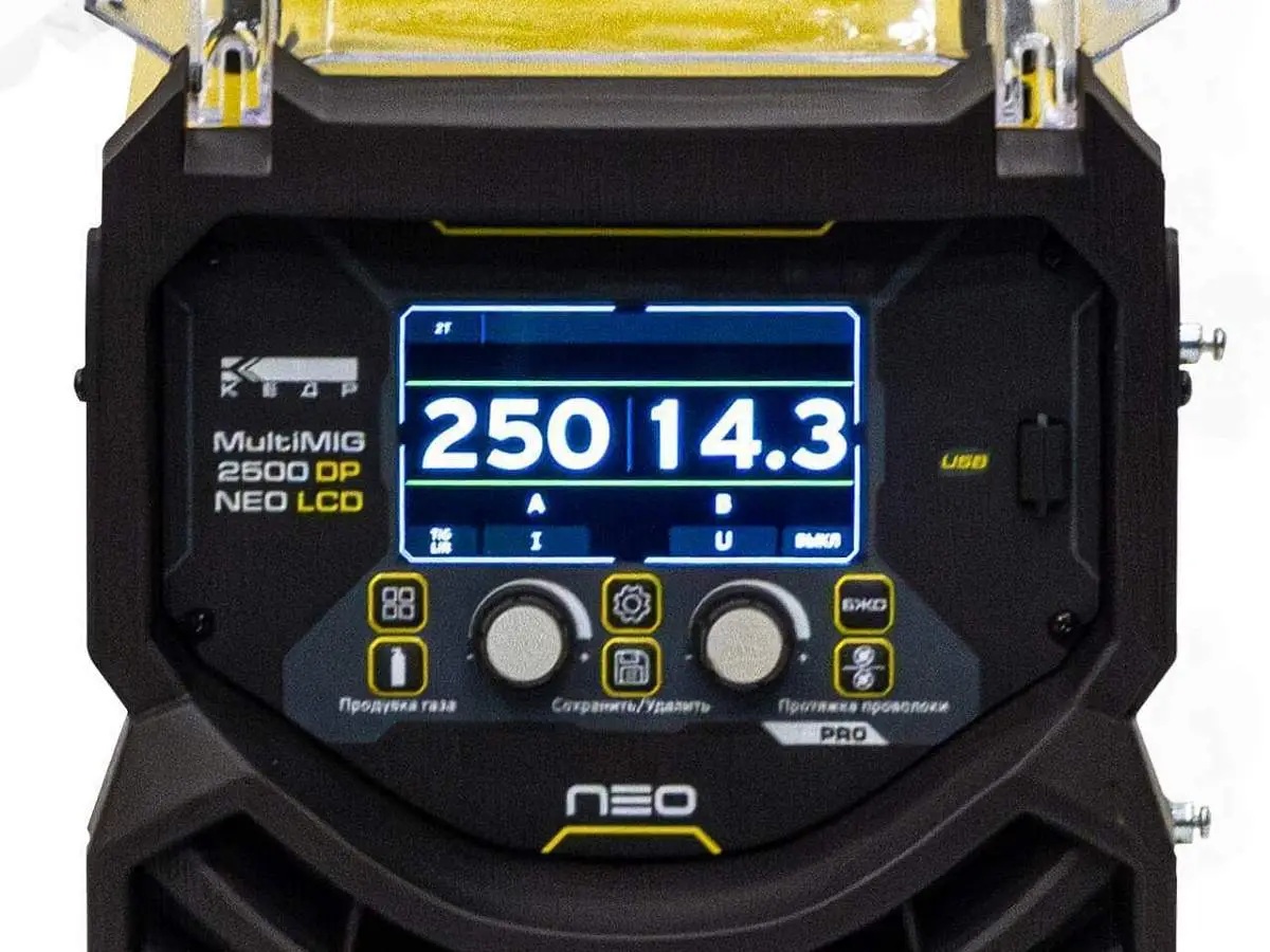 Сварочный полуавтомат КЕДР MULTIMIG-2500DP NEO LCD