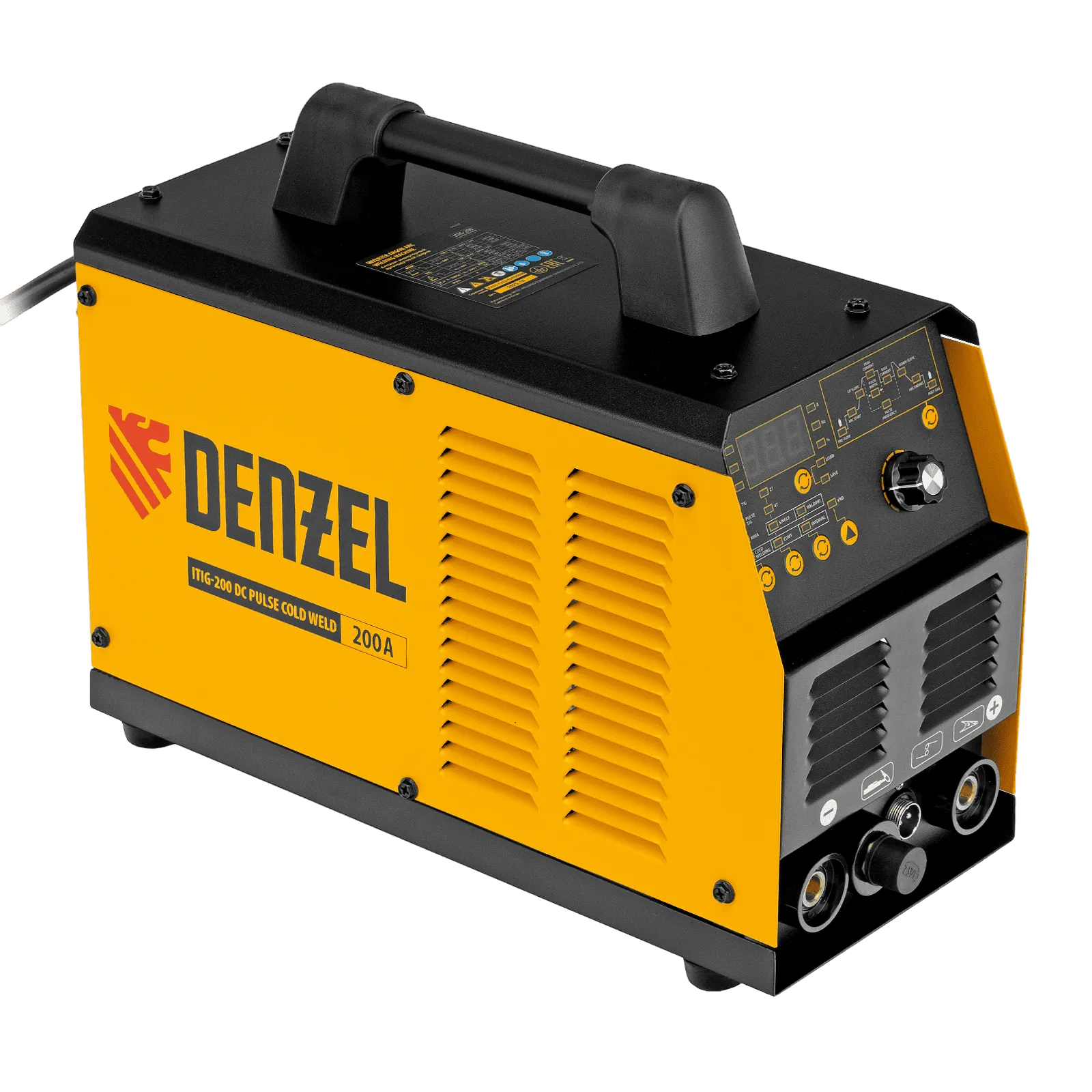 Сварочный аргоно-дуговой аппарат DENZEL ITIG-200 DС PULSE COLD WELD