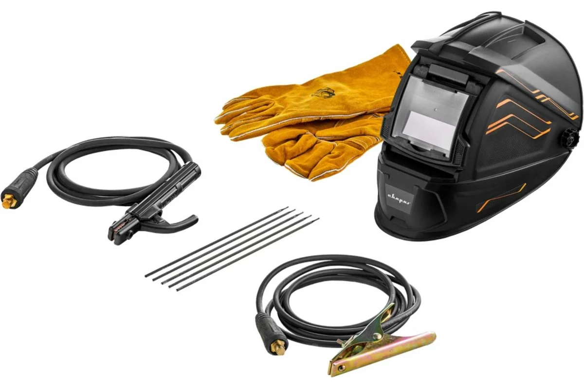 Инвертор сварочный ARC 200 "REAL SMART" (Z28303) Black (маска+краги)