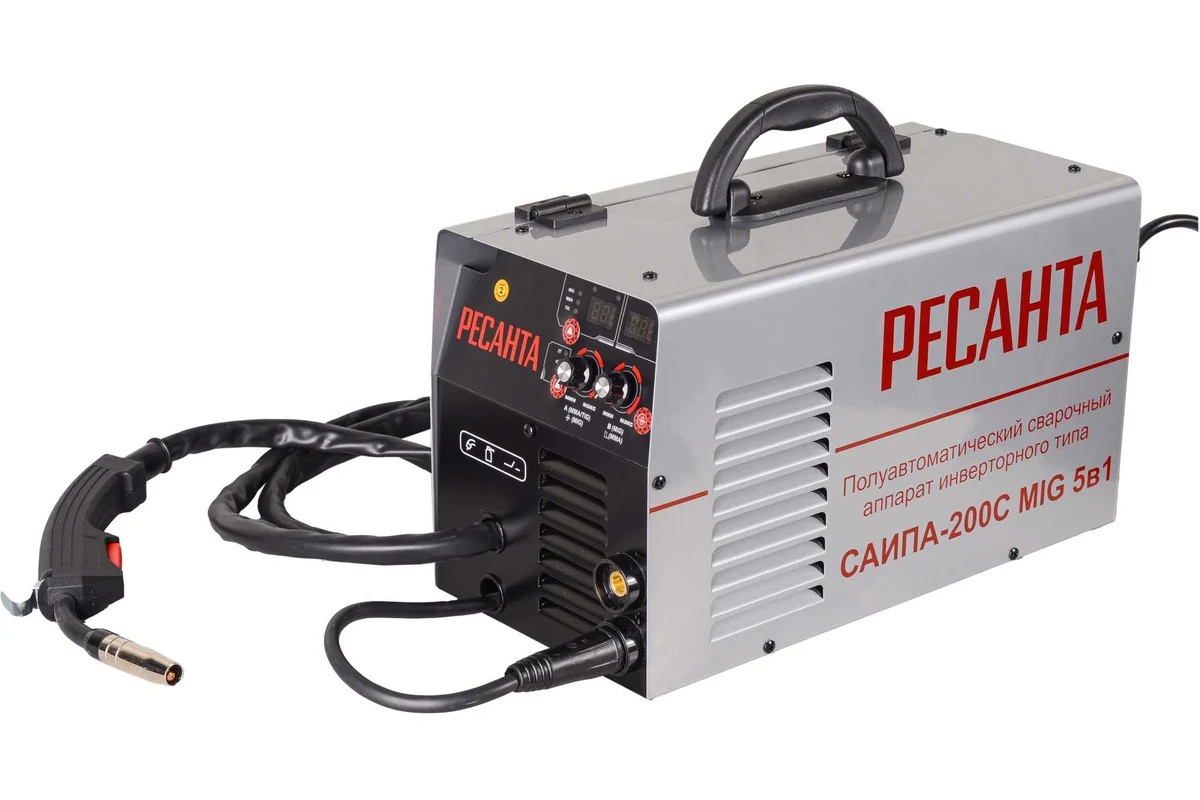 Сварочный полуавтомат РЕСАНТА САИПА-200C MIG 5В1
