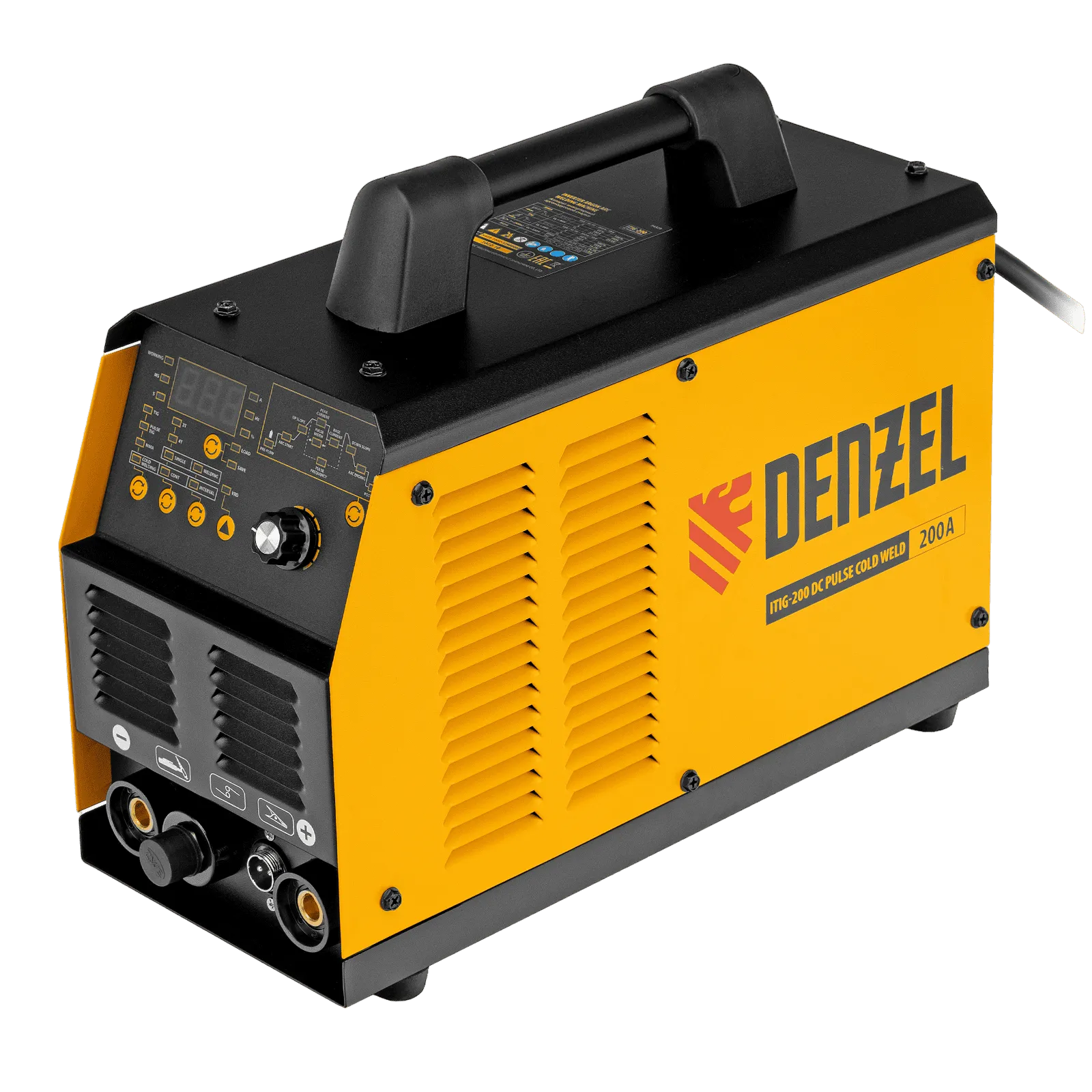 Сварочный аргоно-дуговой аппарат DENZEL ITIG-200 DС PULSE COLD WELD