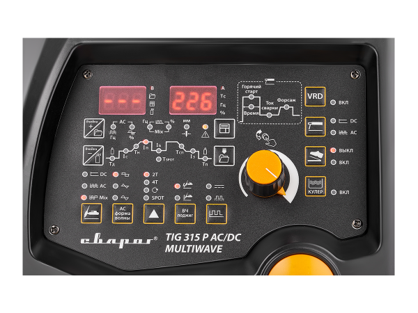 Сварочный аргоно-дуговой аппарат СВАРОГ PRO TIG 315 P AC/DC MULTIWAVE E202 