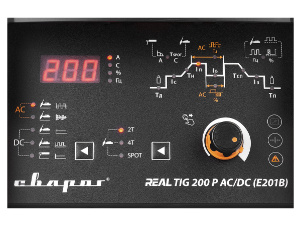 Сварочный аргоно-дуговой аппарат СВАРОГ REAL TIG 200 P AC/DC E201B